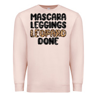 Pale Pink mascara leopard done Premium Sweatshirt - MaliasSmallBusiness