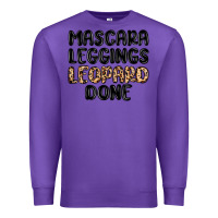 Purple mascara leopard done Premium Sweatshirt - MaliasSmallBusiness