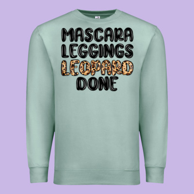 Mascara Leopard Done Premium Sweatshirt Designed By Maliassmallbusiness
