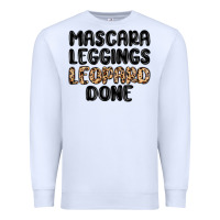 White mascara leopard done Premium Sweatshirt - MaliasSmallBusiness