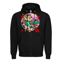 Black cupid with arrows and stars Zipper Hoodie - AdoDesignShop