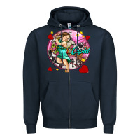 Navy cupid with arrows and stars Zipper Hoodie - AdoDesignShop