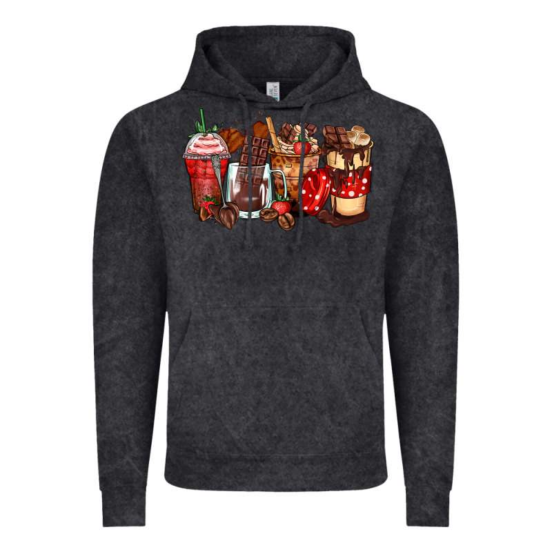 Hot Chocolate Coffee Cups Vintage Hoodie by Zillion Design Studio | Teevron