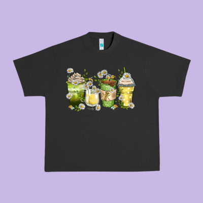 Daisy Coffee Cups Urban Heavy Tee Designed By Zillion Design Studio