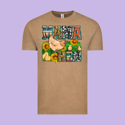 Mama Hen Vintage Tee Designed By Zillion Design Studio