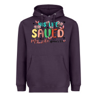 Plum his life saved my life Heavyweight Hoodie - MaliasSmallBusiness