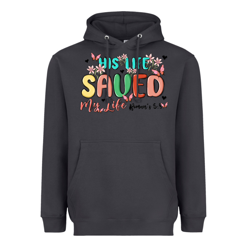 His Life Saved My Life Heavyweight Hoodie by MaliasSmallBusiness | Teevron