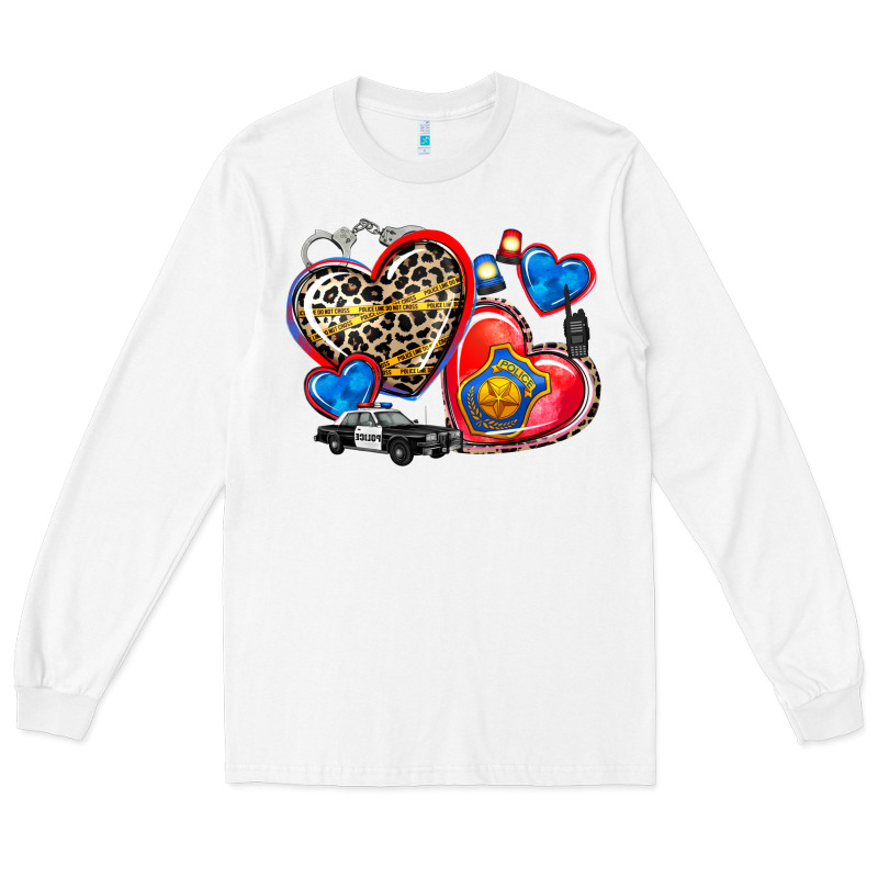 Western Leopard  Police   Hearts Long Sleeve Tee by AdoDesignShop | Teevron