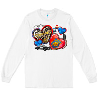 White western leopard  police   hearts Long Sleeve Tee - AdoDesignShop