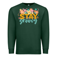 Sports Green stay groovy Premium Sweatshirt - MaliasSmallBusiness