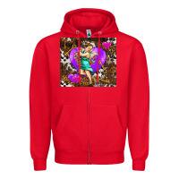 Red cupid and heart Zipper Hoodie - AdoDesignShop