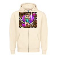 Sandshell cupid and heart Zipper Hoodie - AdoDesignShop