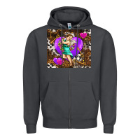 Smoke cupid and heart Zipper Hoodie - AdoDesignShop