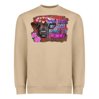 Mushroom sorry ladies my heart belongs to mommy highland calf Heavyweight Sweatshirt - RanaPortraitStore