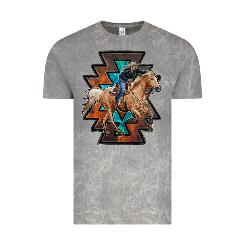 Cowgirl With Aztec Vintage Tee by RanaPortraitStore | Teevron