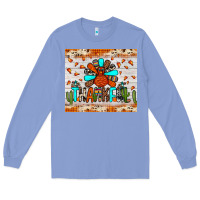 Colony Blue thankful turkey Long Sleeve Tee - JahusDesignShop