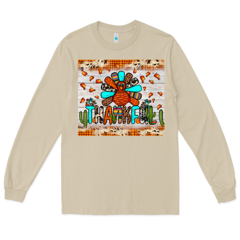 Thankful Turkey Long Sleeve Tee by JahusDesignShop | Teevron