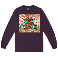 Plum thankful turkey Long Sleeve Tee - JahusDesignShop