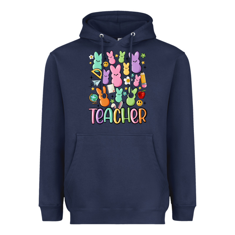 Teacher Bunny's Heavyweight Hoodie by MaliasSmallBusiness | Teevron
