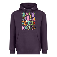 Plum teacher bunny's Heavyweight Hoodie - MaliasSmallBusiness