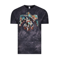 Cloud Black American flag thunderbird Vintage Tee - BarkalooDesign