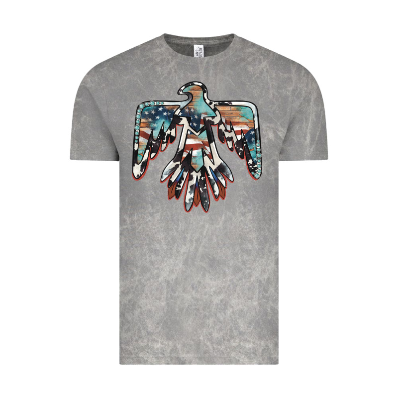 American Flag Thunderbird Vintage Tee by BarkalooDesign | Teevron