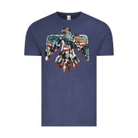 Vintage Denim American flag thunderbird Vintage Tee - BarkalooDesign
