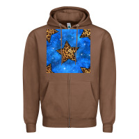 Chestnut 4th of july leopard stars seamless pattern Zipper Hoodie - BundleAndBundleShop