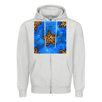 Dove Grey 4th of july leopard stars seamless pattern Zipper Hoodie - BundleAndBundleShop