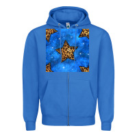True Royal 4th of july leopard stars seamless pattern Zipper Hoodie - BundleAndBundleShop