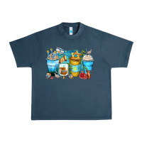 Midnight Navy hanukkah coffee cups Urban Heavy Tee - Zillion Design Studio