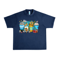 Navy hanukkah coffee cups Urban Heavy Tee - Zillion Design Studio