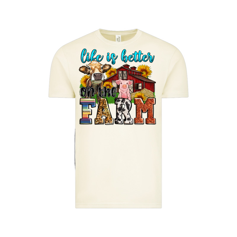 Life Is Better On The Farm Vintage Tee by Zillion Design Studio | Teevron