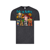 Vintage Black life is better on the farm Vintage Tee - Zillion Design Studio