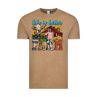 Vintage Coffee life is better on the farm Vintage Tee - Zillion Design Studio