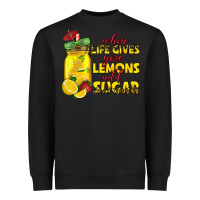 Black when life gives you lemons add sugar Heavyweight Sweatshirt - texasbilliewilder