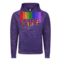 Cloud Purple barcode pride Vintage Hoodie - texasbilliewilder