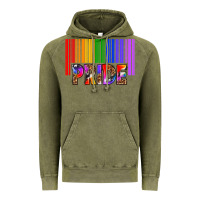 Vintage Olive barcode pride Vintage Hoodie - texasbilliewilder