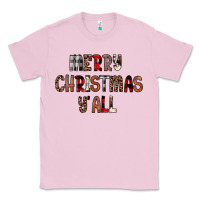 Bubblegum Pink merry christmas y all Classic Tee - JahusDesignShop