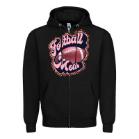 Black football mom Zipper Hoodie - JahusDesignShop
