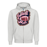 Dove Grey football mom Zipper Hoodie - JahusDesignShop