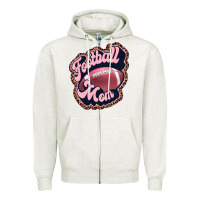 Football Mom Zipper Hoodie | Teevron