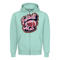 Seafoam football mom Zipper Hoodie - JahusDesignShop