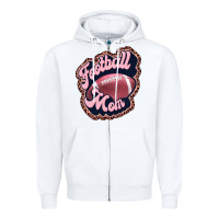 White football mom Zipper Hoodie - JahusDesignShop