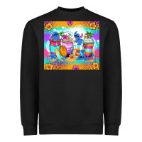 Black stitch summer coffee cups Heavyweight Sweatshirt - Zillion Design Studio