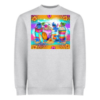 Heather Grey stitch summer coffee cups Heavyweight Sweatshirt - Zillion Design Studio