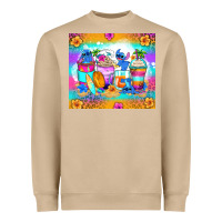 Mushroom stitch summer coffee cups Heavyweight Sweatshirt - Zillion Design Studio