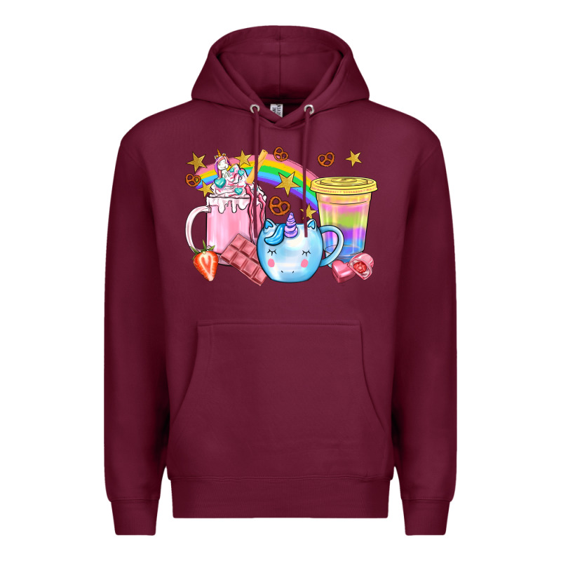 Unicorn Coffee Cup With Star Bbs Premium Hoodie by BundleAndBundleShop | Teevron