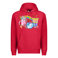 Cardinal Unicorn Coffee Cup With Star Bbs Premium Hoodie - BundleAndBundleShop