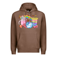 Chestnut Unicorn Coffee Cup With Star Bbs Premium Hoodie - BundleAndBundleShop